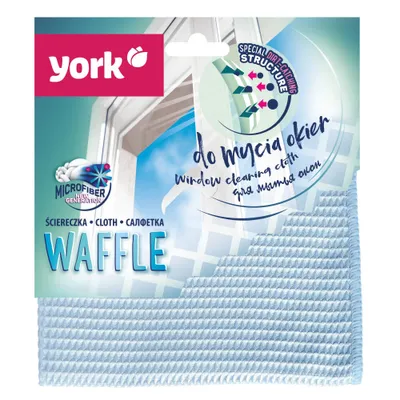 Immagine prodotto di Panno in microfibra per la pulizia dei vetri 1 pezzo - YORK Waffle