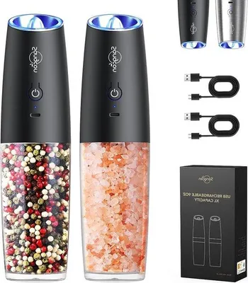 Obrázok produktu pre Mlyn s automatickým prevádzkou a veľkou kapacitou s LED osvetlením – ručné ovládanie – nastaviteľná veľkosť zŕn – nastavenie hrubosti