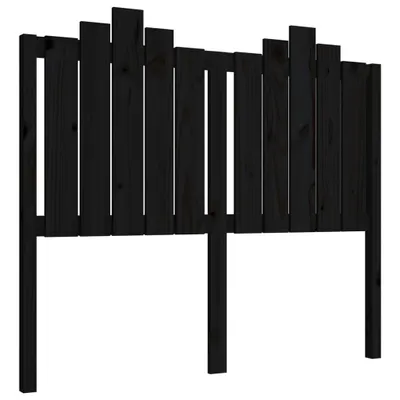 Immagine prodotto di Testa di letto vidaXL nera 126x4x110 cm in legno massello di pino