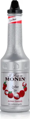 Image de Monin Fruchtpüree Mix Litschi 1L - Cocktails Milkshakes (1 paquet)