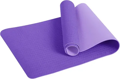 Immagine prodotto di Tappetino per lo sport - Tappetino per l'allenamento fitness - Ideale per l'attività fisica a casa - Antiscivolo su entrambi i lati - 183 x 61 cm - Viola