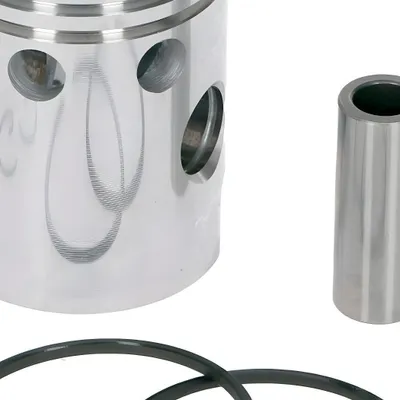 Image de Jeu de pistons DR 50ccm 38,4mm, axe de piston 12mm pour Piaggio Boss, Bravo, Ciao, Grillo, Si