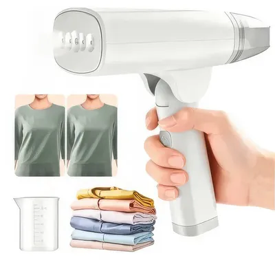 Produktbild von Handlicher Dampfglätter Reise Dampfbügeleisen 1300W faltbar 10s Aufheizung 85ml Tank für Zuhause & unterwegs Kleidung