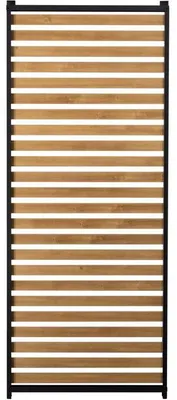 Image de Persienne pour Pergola Aluminium, 229 x 93 cm, Gris et Naturel, Thermolaquée Effet Bois