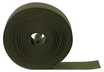 Elastisches Nähband, 50 mm breit, 11 m Rolle, Kampfgrün