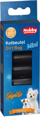 Image de Nobby TidyUp Sac à crottes MINI noir 5 rouleaux de 10 sacs