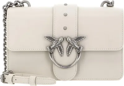 Produktbild von PINKO Umhängetasche Schultertasche Love One Mini CL White - Old Silver creme