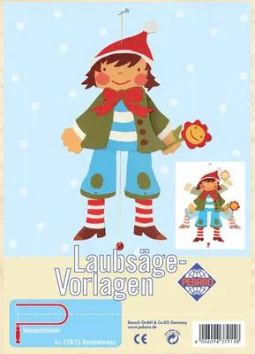 Produktbild von Pebaro Laubsägevorlage Hampelmann