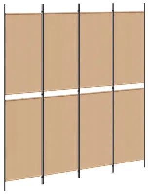 Immagine prodotto di Paravento a 4 pannelli Beige 200 x 220 cm Tessuto