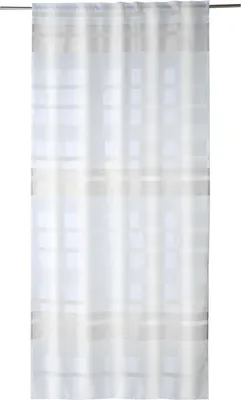 Produktbild von Verdeckter Schlaufenschal - 135 x 245 cm - Weiß - Stahlgrau - Polyester