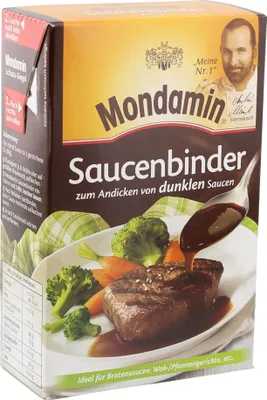 Produktbild von Mondamin Soßenbinder dunkel perfekt zu Fleisch Gerichten 250g
