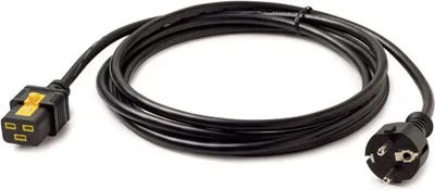 Immagine prodotto di APC AP8755 APC Stromkabel C19->CEE/7 Schuko 3,0m verriegelbar
