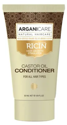 Obrázek produktu pro Arganicare, ricinový olej, sérum na vlasy, pro stimulaci růstu, 50 ml
