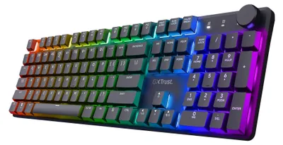 Image de Clavier de jeu sans fil, mécanique, QWERTY, 2,4 GHz, aluminium, noir