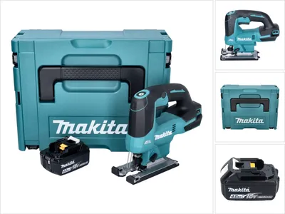 Obrázok produktu pre Akumulátorová výkyvná píla Makita DJV 184 M1J 18 V bezkartáčová + 1x akumulátor 4,0 Ah + Makpac - bez nabíjačky