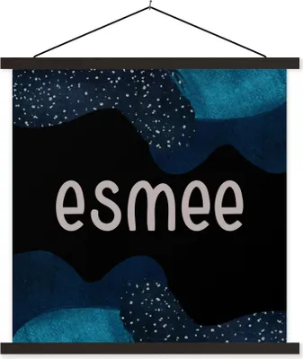 Produktbild von MuchoWow® Textilposter Esmee - Pastell - Mädchen 60x60 cm mit schwarzem Rahmen - Posteraufhänger