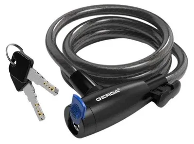 Obrázok produktu pre Gerda – reťazový zámok na bicykel, Flex PP7596 (jednotná veľkosť) (čierny)