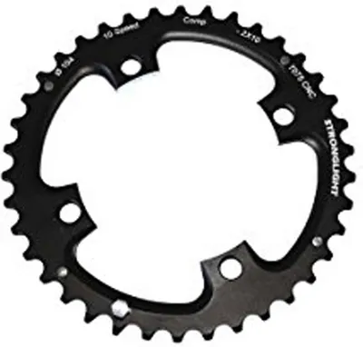 Produktbild von Stronglight Kettenblatt Schwarz 4 Arm Shim 2/10 F.  104Mm 40 Z.