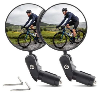 Image de Ensemble de 2 miroirs de vélo avec rotation à 360°