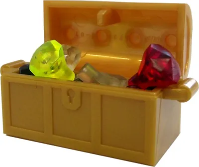 Zdjęcie produktu dla Złota skrzynia skarbów LEGO z 12 kolorowymi diamentami