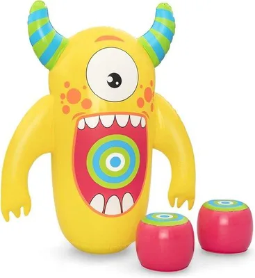 Produktbild von Aufblasbarer Boxball für Kinder, 120 cm, Monster Design