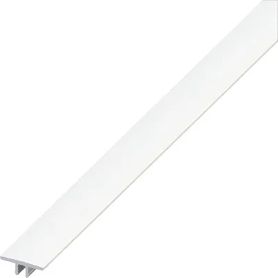 Produktbild von alfer Abdeckprofil 1 m, 16 mm PVC (Kunststoff) glatt weiss