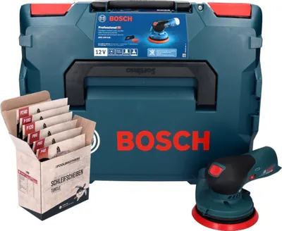 Produktbild von Bosch GEX 12V-125 Professional Akku Exzenterschleifer 12 V 125 mm Brushless + L-Boxx ( 0601372100 ) + Toolbrothers TURTLE Schleifset - ohne Akku, ohne Ladegerät