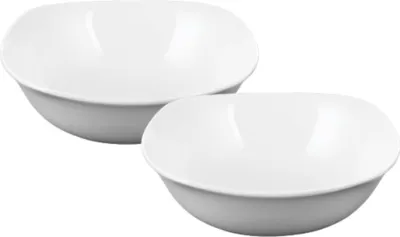 Image de Bol Wilmax 650 ml, 16,5 cm, porcelaine blanche, lot de 2 WL-992001/A2
