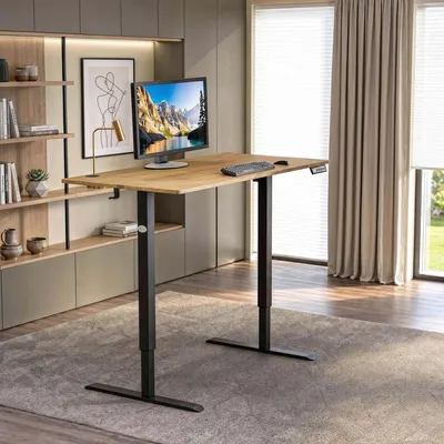 Obrázek produktu pro di volio elektrický psací stůl 120 x 60 cm Lerici - hnědý