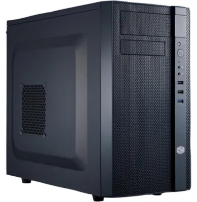 Produktbild von Cooler Master N200, Mini Tower, PC, Schwarz, micro ATX, Mini-ITX, Kunststoff, Stahl, Heimbüro