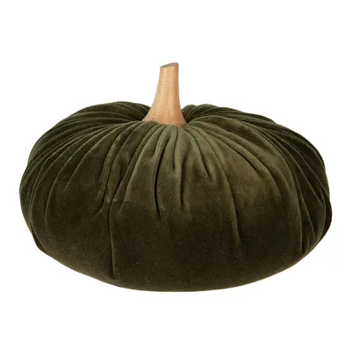 Produktbild von Clayre & Eef Dekoration Kürbis Ø 25x16 cm Grün Polyester
