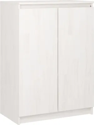 Produktbild von Sideboard Weiß 60x36x84 cm Massivholz Kiefer