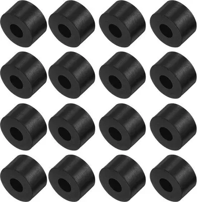 Productafbeelding van Trillingsisolatoren, 16 stuks - Rubber - Schokdempers - Geluidsreductie - Duurzaam materiaal - Zwart - Dempers