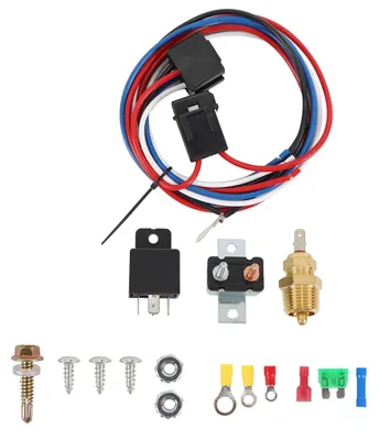 Temperaturregler für Kühlventilatoren, 40-A-Relais, 12 V, mit Sensor