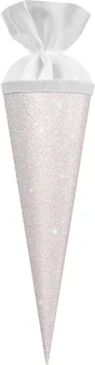 Produktbild von Goldbuch Geschwistertüte Glitter White 10x30 cm