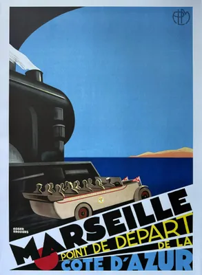 Image de MARSEILLE - Côte D'Azur - Broders - 50x70cm Affiche Poster