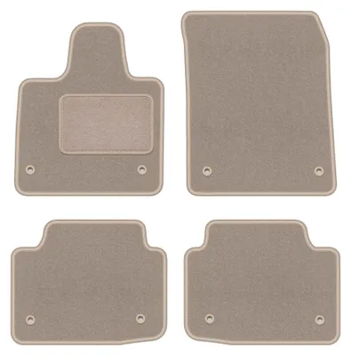 Imagen del producto de Alfombrillas de moqueta para Jaguar I-Pace 2019- (SUV) – juego de 4 piezas, beige, a medida – Wielganizator LUX