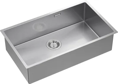 Obrázok produktu pre QUADRON Drez 1-drezový drez | Rozmery: 74 x 44 x 20,5 cm | ANTHONY 80 | Kuchynský drez Nerezový drez so sifónom | Oceľ Pvd