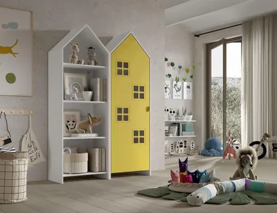 Produktbild von VIPACK - CASAMI BRUGES Set 2-tlg. best. aus: Regalschrank, Schrank 1-trg. mit Front in Gelb