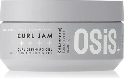 A product shot of a hair gel container.