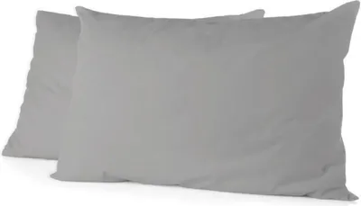 Obrázok produktu pre 2 obliečky na vankúše - 50 x 70 cm - svetlosivá
