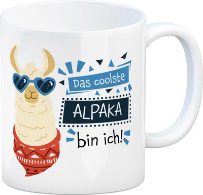 Produktbild von Das coolste Alpaka bin ich Kaffeebecher
