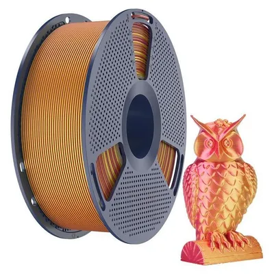 Produktbild von Sunlu PLA+ Silk Dual-Color Filament, 1,75mm, 1kg - Farbton: Red Gold