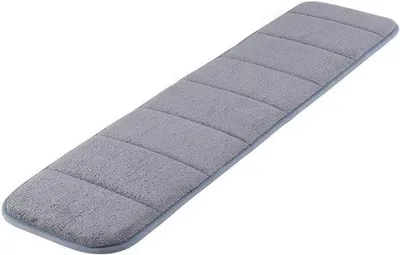 Produktbild von Ergonomische computersteun met premium memory foam, geschikt voor kantoorwerk und gaming, verlängert Arbeitszeit, 20 x 80 cm, grau
