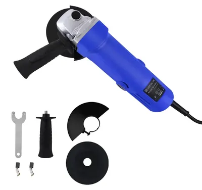 Produktbild von Winkelschleifer 115 mm - Elektrische Handmaschine zum Schneiden und Schleifen - 1200 U/min - Kabelgebunden - Zusatzhandgriff und Schutzhaube - 1,81 kg
