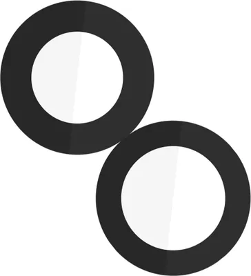 Image de Clappio, Lentille de la caméra arrière pour iPhone 13 et 13 Mini, 100% compatible, Noir