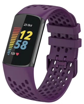 Productafbeelding van Vervangarmband voor Fitbit Charge 5 - Violett Silikon Sportarmband