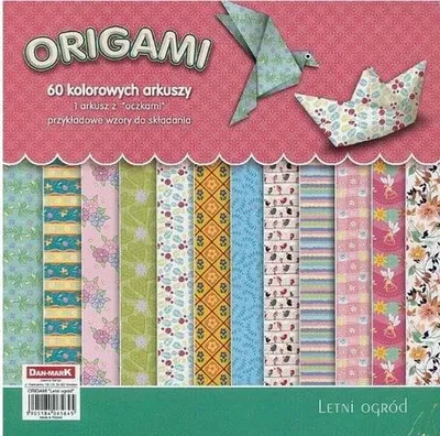 Produktbild von Origami 60 Bunte Blätter Bastelpapier Set