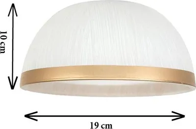 Immagine prodotto di Lampada a sospensione di design RENOS - Oro anticato, vetro bianco