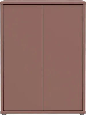 Produktbild von Kommode >ALICE SPRINGS< 2 Türen, push to open, terrakottafarbig - 74,5x99,1x41,5cm (BxHxT)